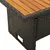 Produktbild 6 för Trädgårdsbord svart 100x50x43/63 cm akaciaträ&konstrotting