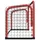 Hockeymål med nät röd&svart 68x32x47cm stål&polyester 