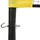 Volleybollnät gul och svart 823x244 cm PE-tyg