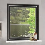Magnetiskt insektsnät för fönster vit 120x140 cm