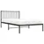 Produktbild 4 för Sängram med huvudgavel metall svart 107x203 cm