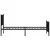 Produktbild 6 för Sängram med huvudgavel och fotgavel svart metall 90x200 cm