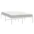 Produktbild 5 för Sängram metall vit 135x190 cm