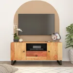 TV-skåp 105x33,5x46 cm massivt akacia och konstruerat trä