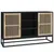 Produktbild 2 för Förvaringsskåp svart 105x30x65 cm konstruerat trä