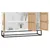 Produktbild 3 för Förvaringsskåp vit 105x30x65 cm konstruerat trä