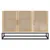 Produktbild 4 för Förvaringsskåp vit 105x30x65 cm konstruerat trä