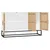 Produktbild 6 för Förvaringsskåp vit 105x30x65 cm konstruerat trä