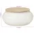 Produktbild 5 för Soffbord vit 51x51x27 cm massivt mangoträ