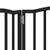 Produktbild 8 för Hundgrind hopfällbar 3 paneler svart 150 cm poppel
