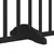 Produktbild 9 för Hundgrind med dörr vikbar 4 paneler svart 320 cm poppel