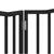 Produktbild 8 för Hundgrind hopfällbar 2 paneler svart 160 cm poppel