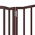 Produktbild 8 för Hundgrind hopfällbar 3 paneler brun ek 150 cm poppel