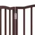 Produktbild 8 för Hundgrind hopfällbar 3 paneler brun ek 150 cm poppel