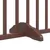 Produktbild 9 för Hundgrind med dörr vikbar 4 paneler brun ek 320 cm poppel