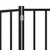 Produktbild 8 för Hundgrind hopfällbar 3 paneler svart 150 cm massivt granträ