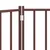 Produktbild 8 för Hundgrind hopfällbar 3 paneler brun ek 150 cm massivt granträ