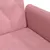 Produktbild 10 för Bäddsoffa med armstöd rosa sammet