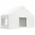 Produktbild 2 för Paviljong med tak vit 5,88x2,23x3,75 m polyeten