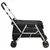 Produktbild 5 för Hopfällbar hundvagn svart 100x49x96 cm linnetyg