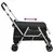 Produktbild 7 för Hopfällbar hundvagn svart 100x49x96 cm linnetyg