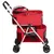 Produktbild 4 för Hopfällbar hundvagn dubbel röd 83x48x97 cm oxfordtyg