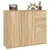 Produktbild 5 för Skänk sonoma-ek 91x29,5x75 cm konstruerat trä