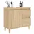 Produktbild 5 för Badrumsskåp sonoma-ek 65x33x60 cm konstruerat trä