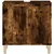 Produktbild 6 för Tvättställsskåp rökfärgad ek 58x33x60 cm konstruerat trä