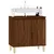 Produktbild 4 för Tvättställsskåp brun ek 58x33x60 cm konstruerat trä