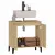 Produktbild 5 för Tvättställsskåp sonoma-ek 58x33x60 cm konstruerat trä