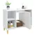 Produktbild 5 för Tvättställsskåp vit 80x33x60 cm konstruerat trä