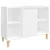 Produktbild 2 för Tvättställsskåp vit högglans 80x33x60 cm konstruerat trä