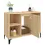Produktbild 5 för Tvättställsskåp sonoma-ek 80x33x60 cm konstruerat trä