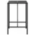 Produktbild 4 för Barbord med glasskiva svart 70x70x110 cm konstrotting