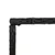 Produktbild 5 för Barbord med glasskiva svart 70x70x110 cm konstrotting