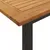 Produktbild 6 för Trädgårdsbord med U-formade ben 160x80x75 cm massivt akaciaträ
