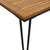 Produktbild 7 för Trädgårdsbord med hårnålsben 140x80x75 cm massivt akaciaträ