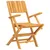 Produktbild 3 för Hopfällbara trädgårdsstolar 2 st 55x61x90 cm massiv teak