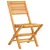 Produktbild 3 för Hopfällbara trädgårdsstolar 2 st 47x62x90 cm massiv teak