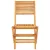 Produktbild 4 för Hopfällbara trädgårdsstolar 2 st 47x62x90 cm massiv teak