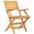 Produktbild 3 för Hopfällbara trädgårdsstolar 2 st 55x62x90 cm massiv teak
