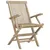 Produktbild 3 för Hopfällbara trädgårdsstolar 2 st grå 56x61x89 cm massiv teak
