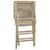 Produktbild 6 för Hopfällbara trädgårdsstolar 2 st grå 56x61x89 cm massiv teak
