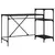 Produktbild 2 för Skrivbord med hyllor svart 135x50x90 cm konstruerat trä&järn