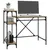 Produktbild 4 för Skrivbord med hyllor sonoma-ek 105x50x90cm konstruerat trä&järn