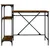 Produktbild 5 för Skrivbord m. hyllor rökfärgad 105x50x90cm konstruerat trä&järn