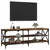 Produktbild 4 för Tv-bänk rökfärgad ek 140x40x50 cm konstruerat trä