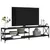 Produktbild 4 för Tv-bänk svart 200x40x50 cm konstruerat trä och metall