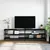 Produktbild 3 för Tv-bänk svart 180x30x50 cm konstruerat trä och metall